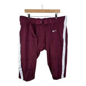 New Nike Alpha Elite Football Pants‎ Mens Maroon Size 3XL